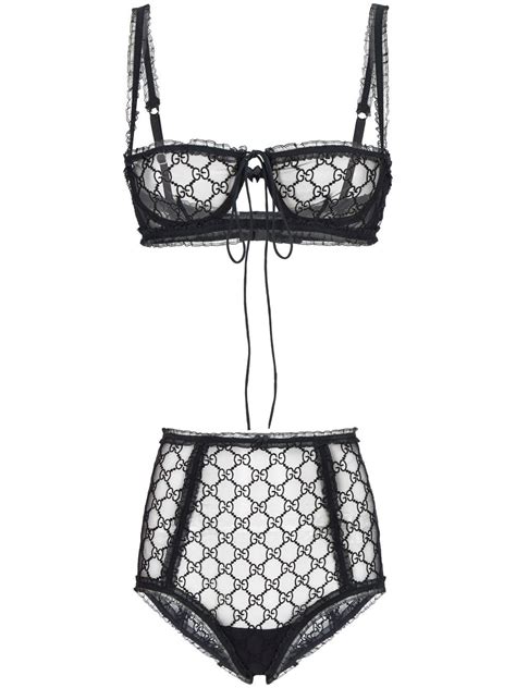 gucci lace underwear set|Gucci underwear price.